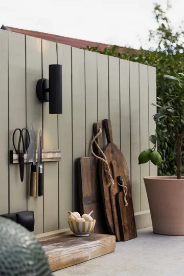 Aplique de pared Hubble up/down para fachada - Negro - Globen Lighting