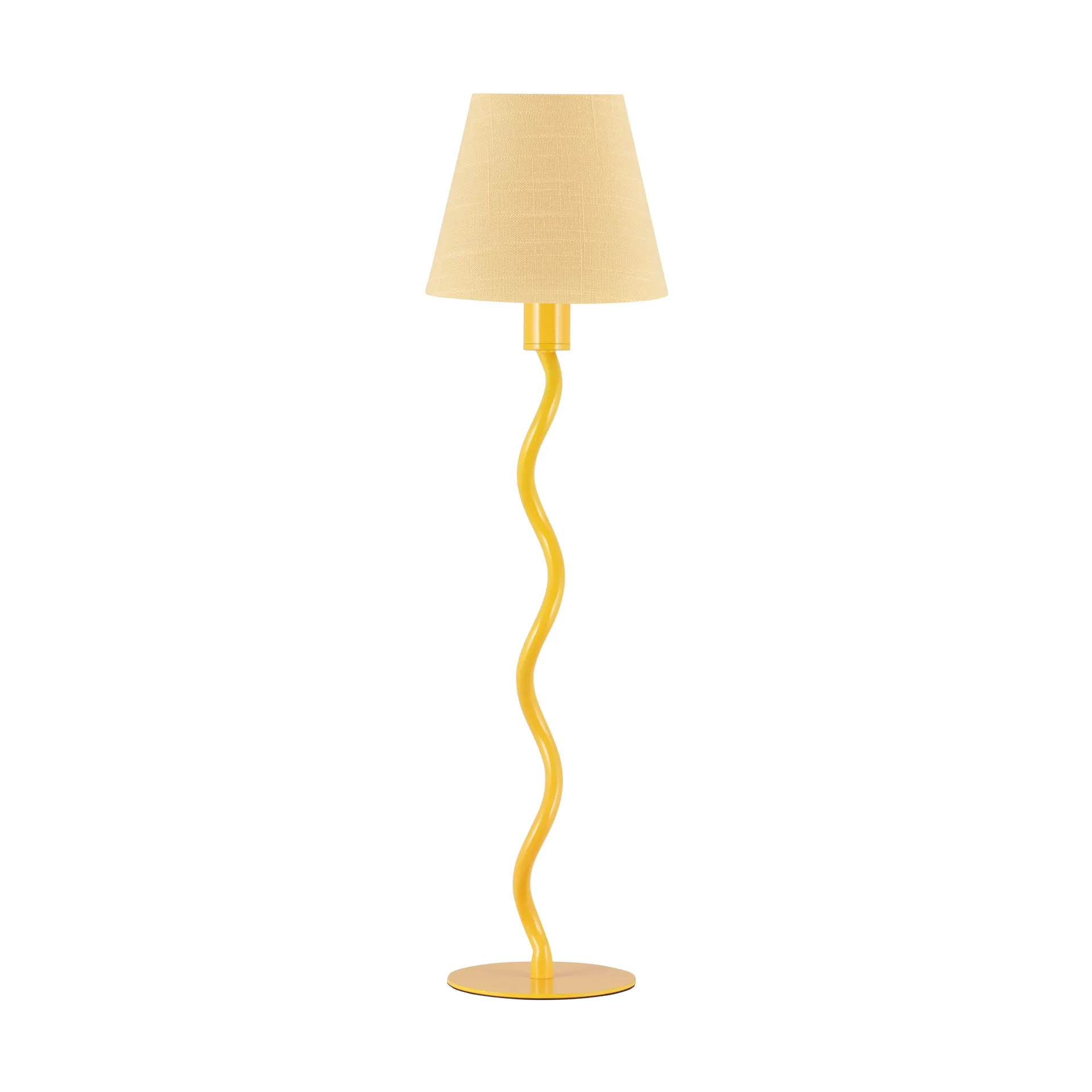 Base de lámpara de mesa Twist 50 , Amarillo Globen Lighting