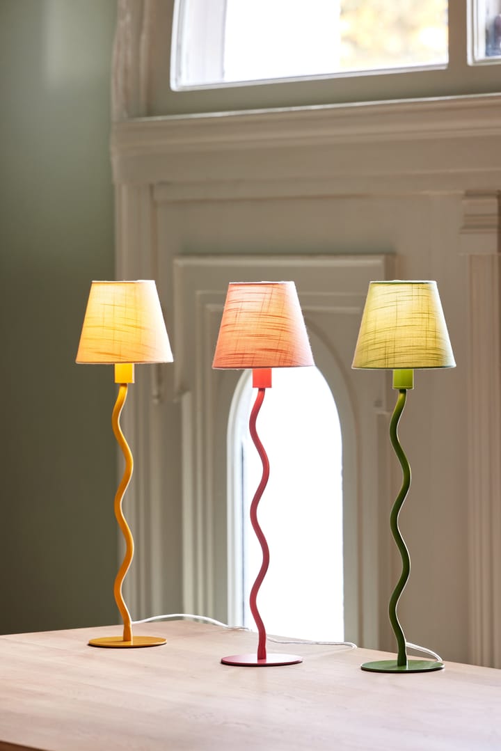 Base de lámpara de mesa Twist 50 , Amarillo Globen Lighting