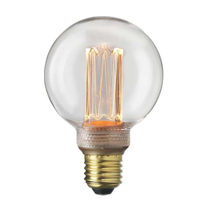 Bombilla E27 Laser LED filamento globo - transparente - Globen Lighting