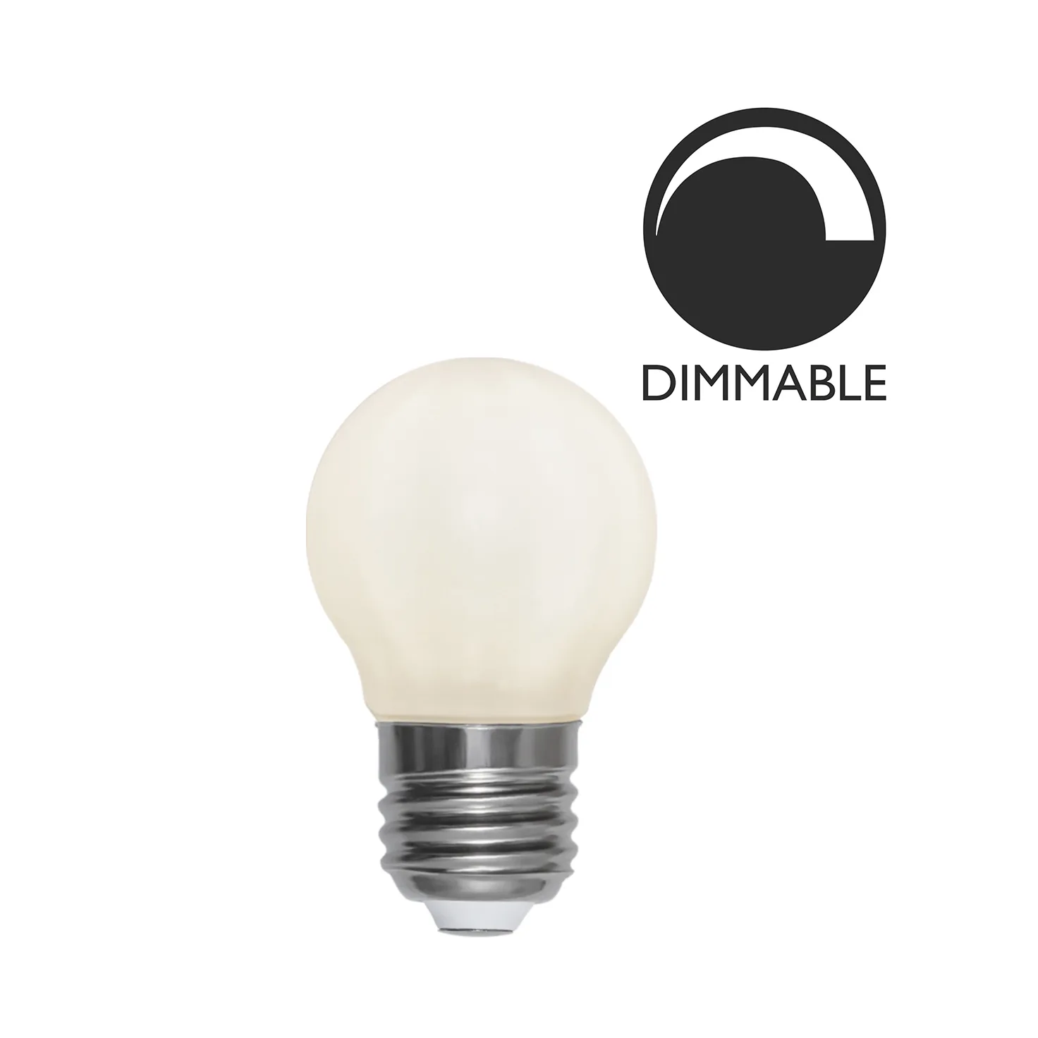 Bombilla E27 LED filamento opalina 45 mm, 5W Globen Lighting