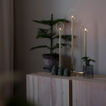 Candelabro de Adviento Natale 3 - Blanco - Globen Lighting