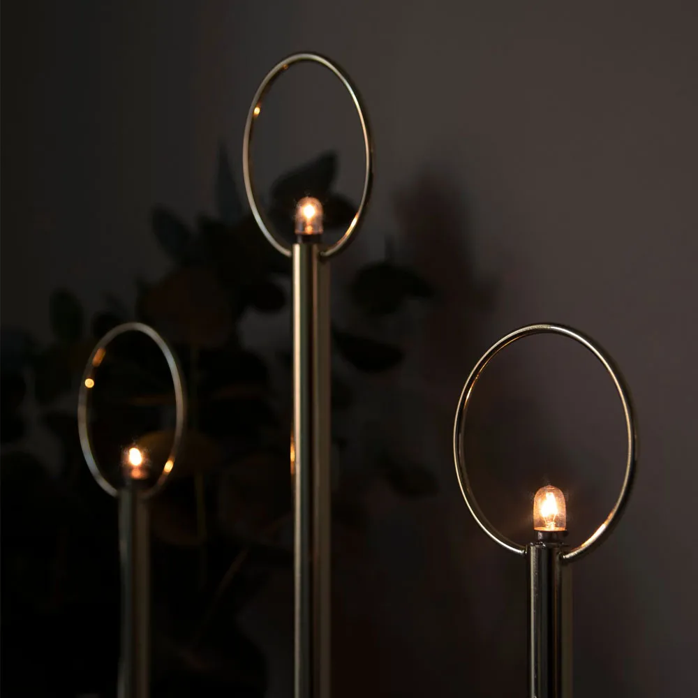 Candelabro de Adviento Natale 3, Blanco Globen Lighting