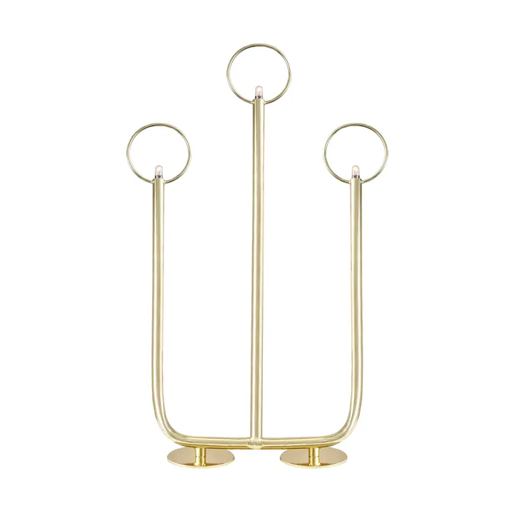 Candelabro de Adviento Natale 3 - Latón - Globen Lighting