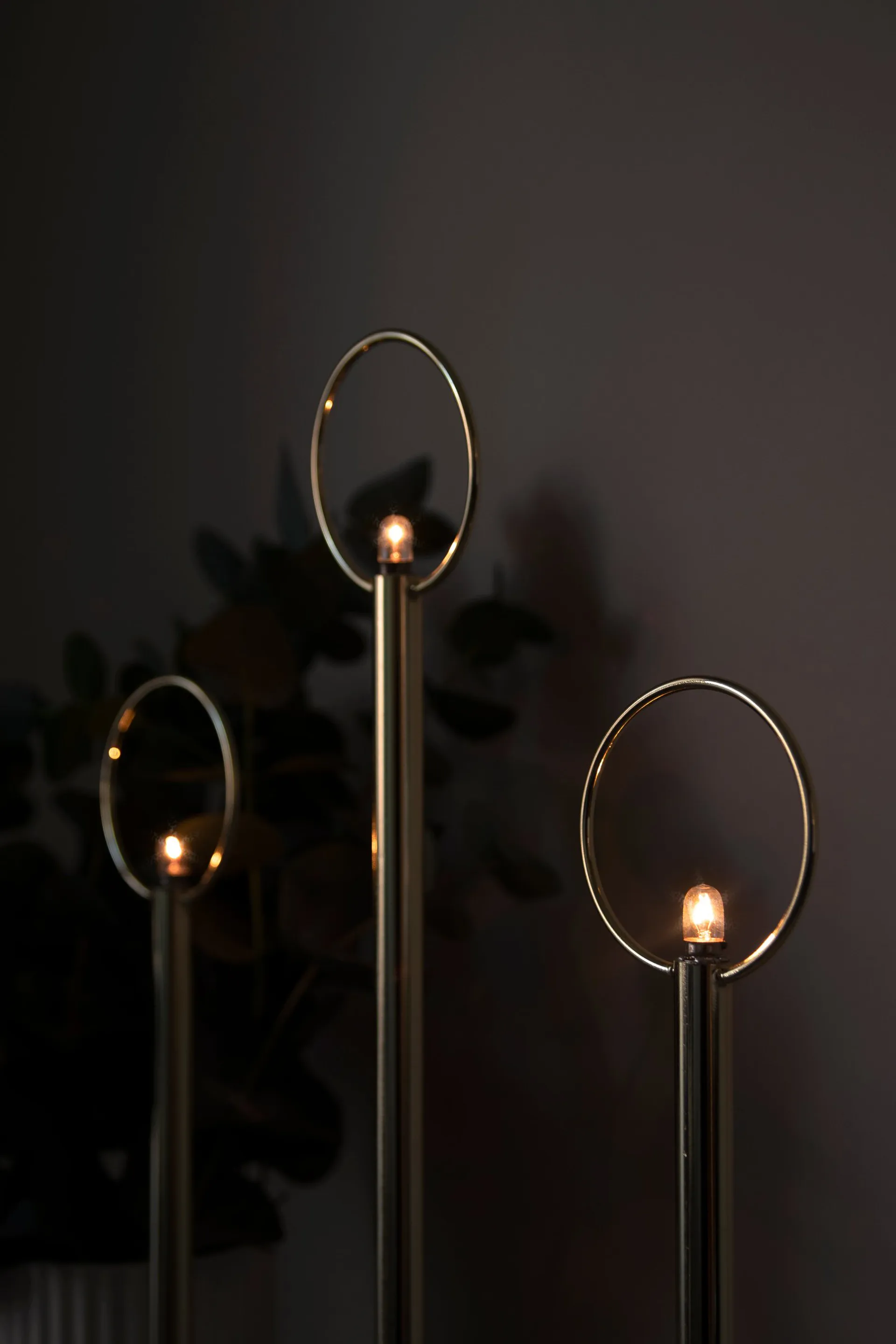 Candelabro de Adviento Natale 3, Latón Globen Lighting