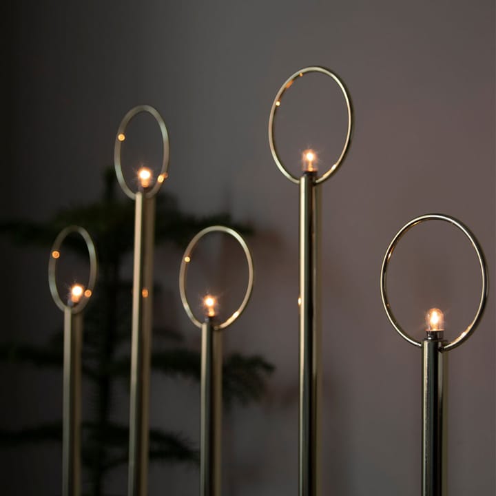 Candelabro de Adviento Natale 5, Blanco Globen Lighting