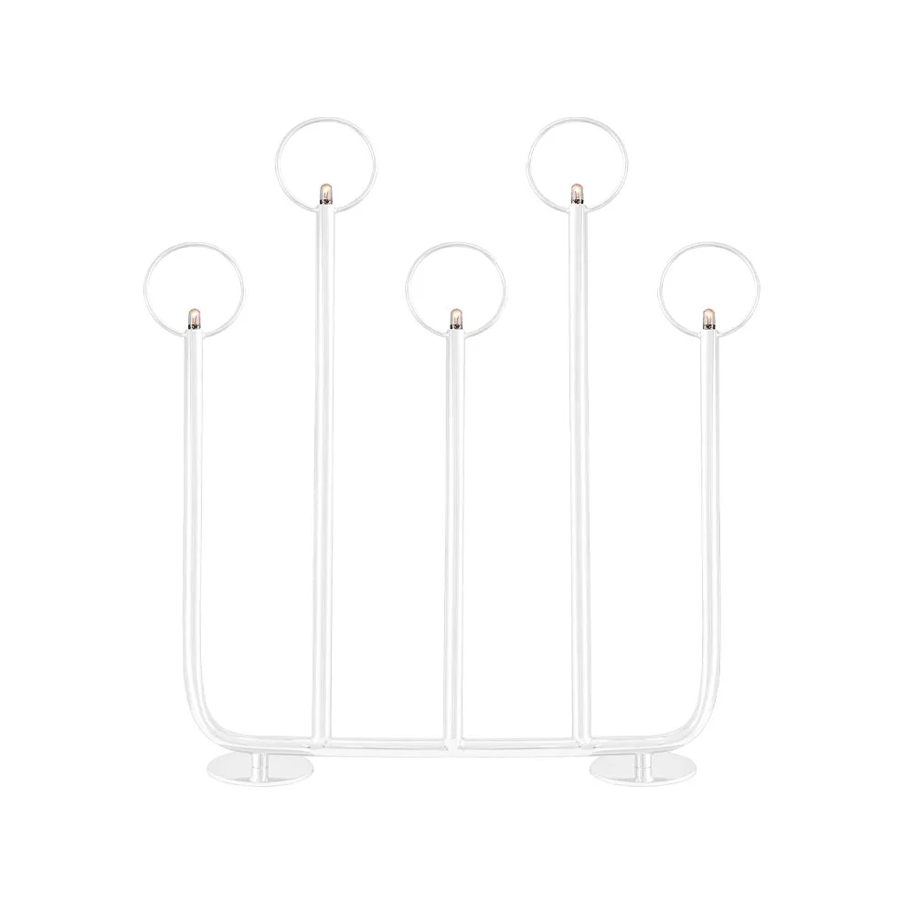 Candelabro de Adviento Natale 5, Blanco Globen Lighting