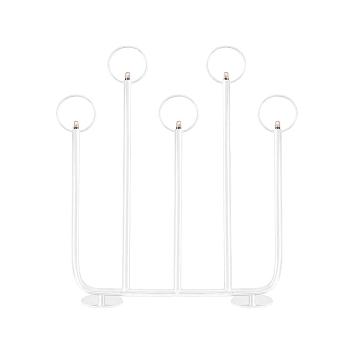 Candelabro de Adviento Natale 5 - Blanco - Globen Lighting