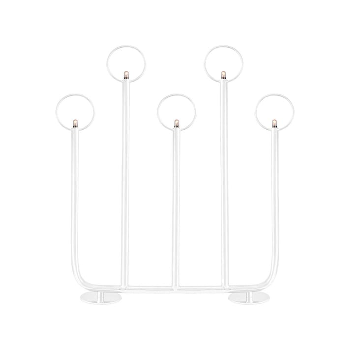 Candelabro de Adviento Natale 5 - Blanco - Globen Lighting