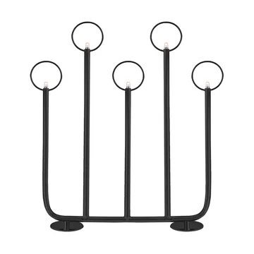 Candelabro de Adviento Natale 5 - Negro - Globen Lighting