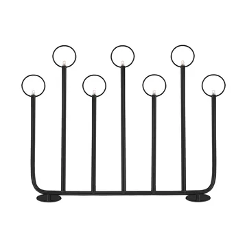 Candelabro de Adviento Natale 7 - Negro - Globen Lighting