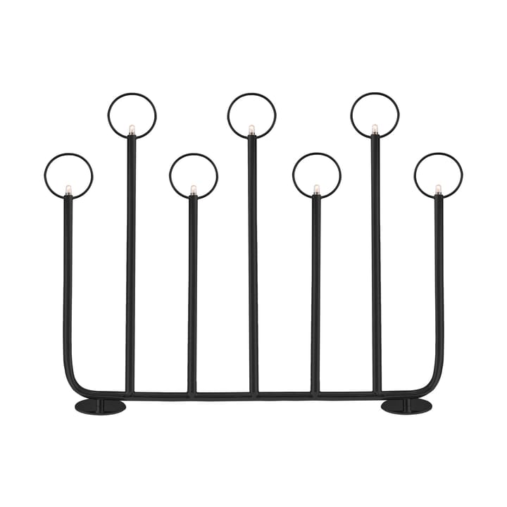 Candelabro de Adviento Natale 7 - Negro - Globen Lighting