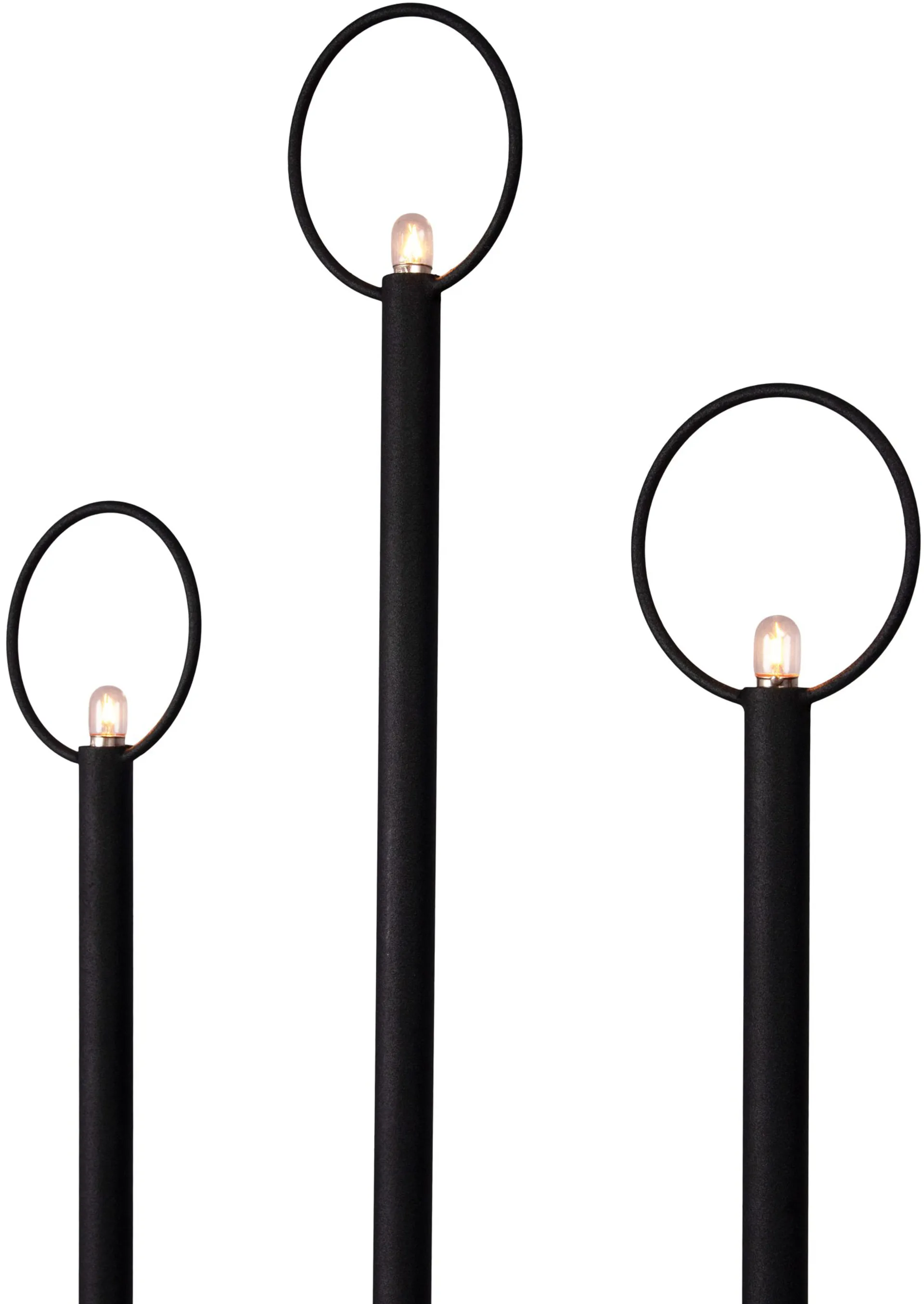 Candelabro de Adviento Natale 7, Negro Globen Lighting
