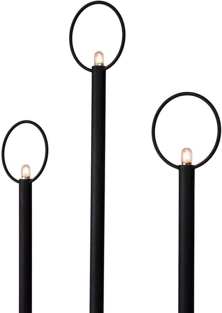 Candelabro de Adviento Natale 7 - Negro - Globen Lighting