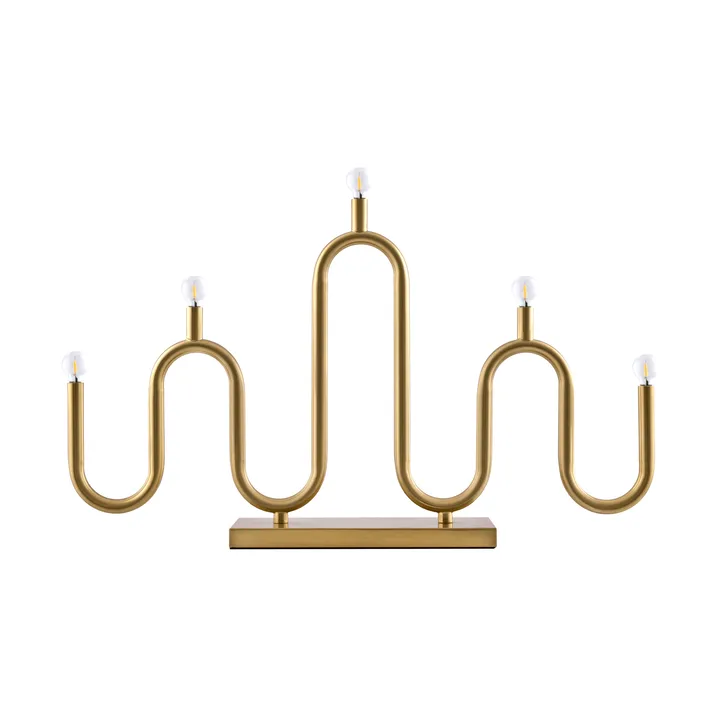 Candelabro de Adviento Noel 5 - Latón cepillado - Globen Lighting