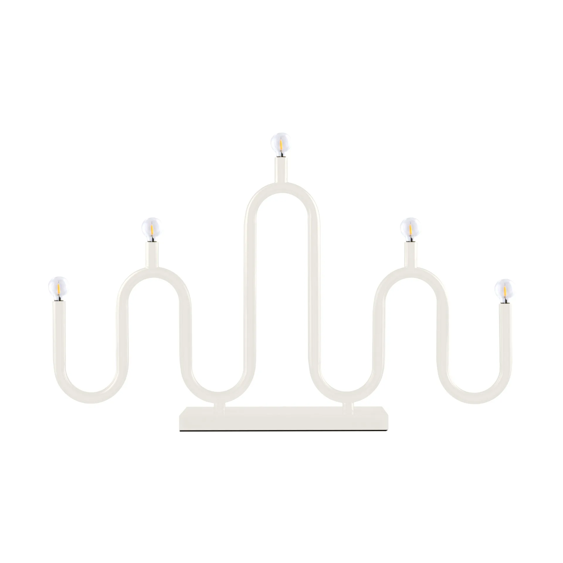 Candelabro de Adviento Noel 5, Marfil blanco Globen Lighting