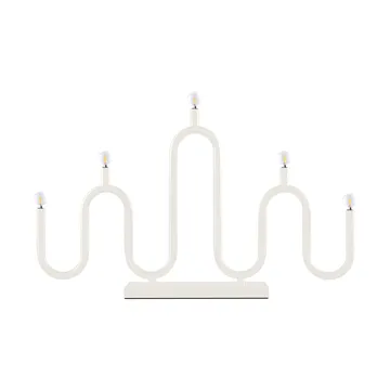 Candelabro de Adviento Noel 5 - Marfil blanco - Globen Lighting