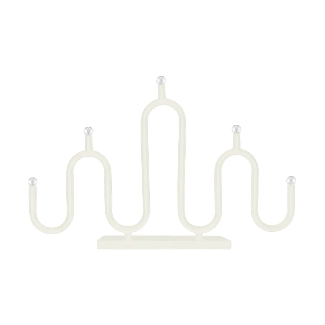 Candelabro de Adviento Noel 5, Marfil blanco Globen Lighting