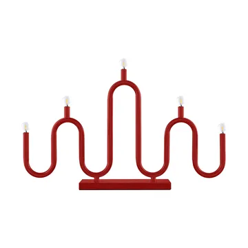 Candelabro de Adviento Noel 5 - Rojo - Globen Lighting