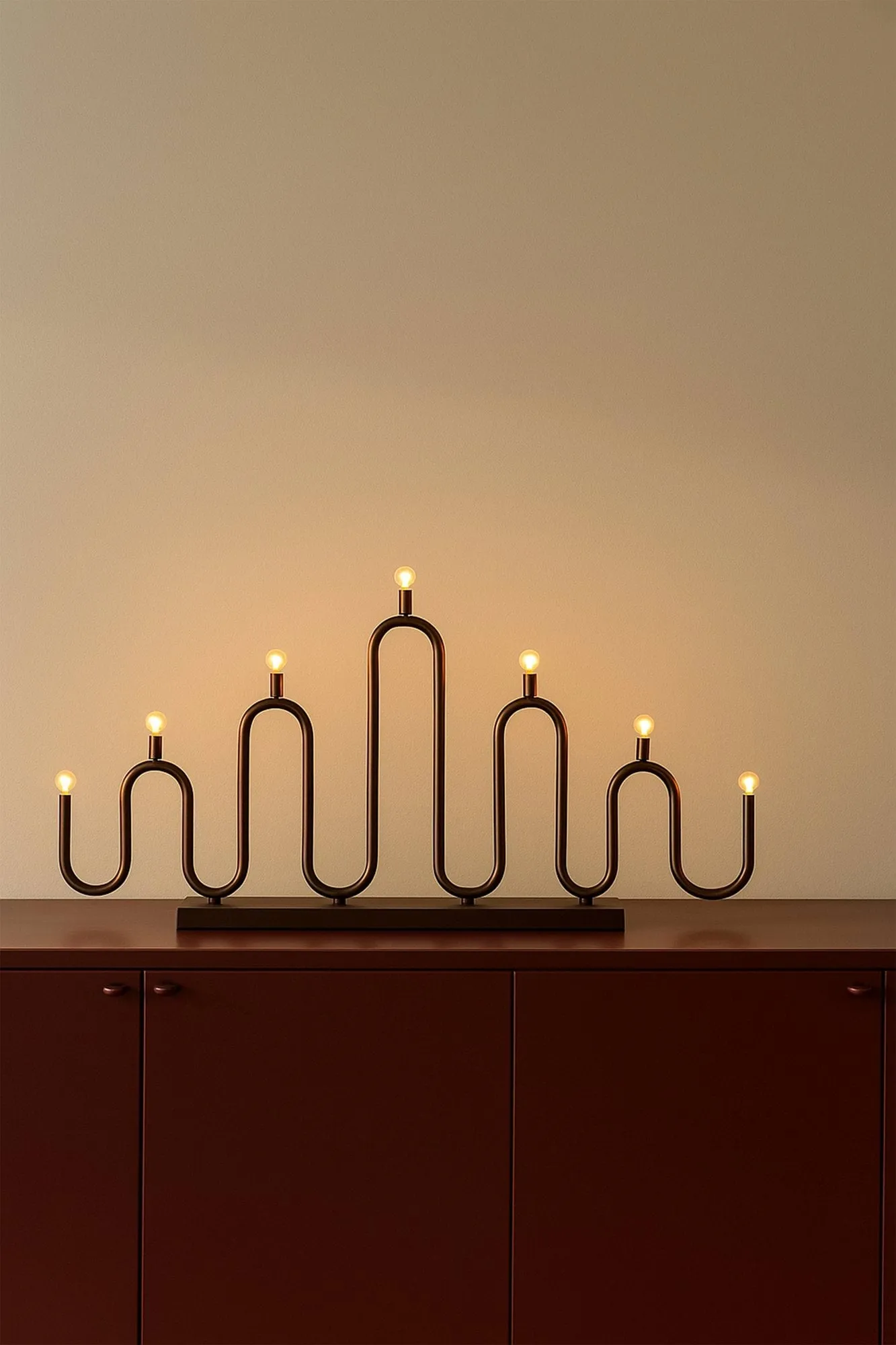 Candelabro de Adviento Noel 7, Bronce Globen Lighting