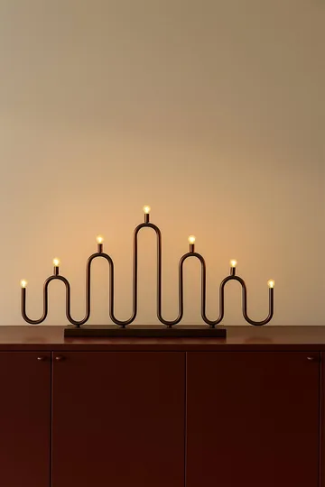 Candelabro de Adviento Noel 7 - Bronce - Globen Lighting