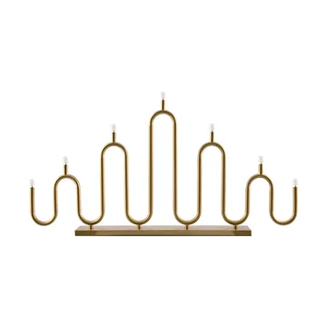 Candelabro de Adviento Noel 7 - Latón cepillado - Globen Lighting