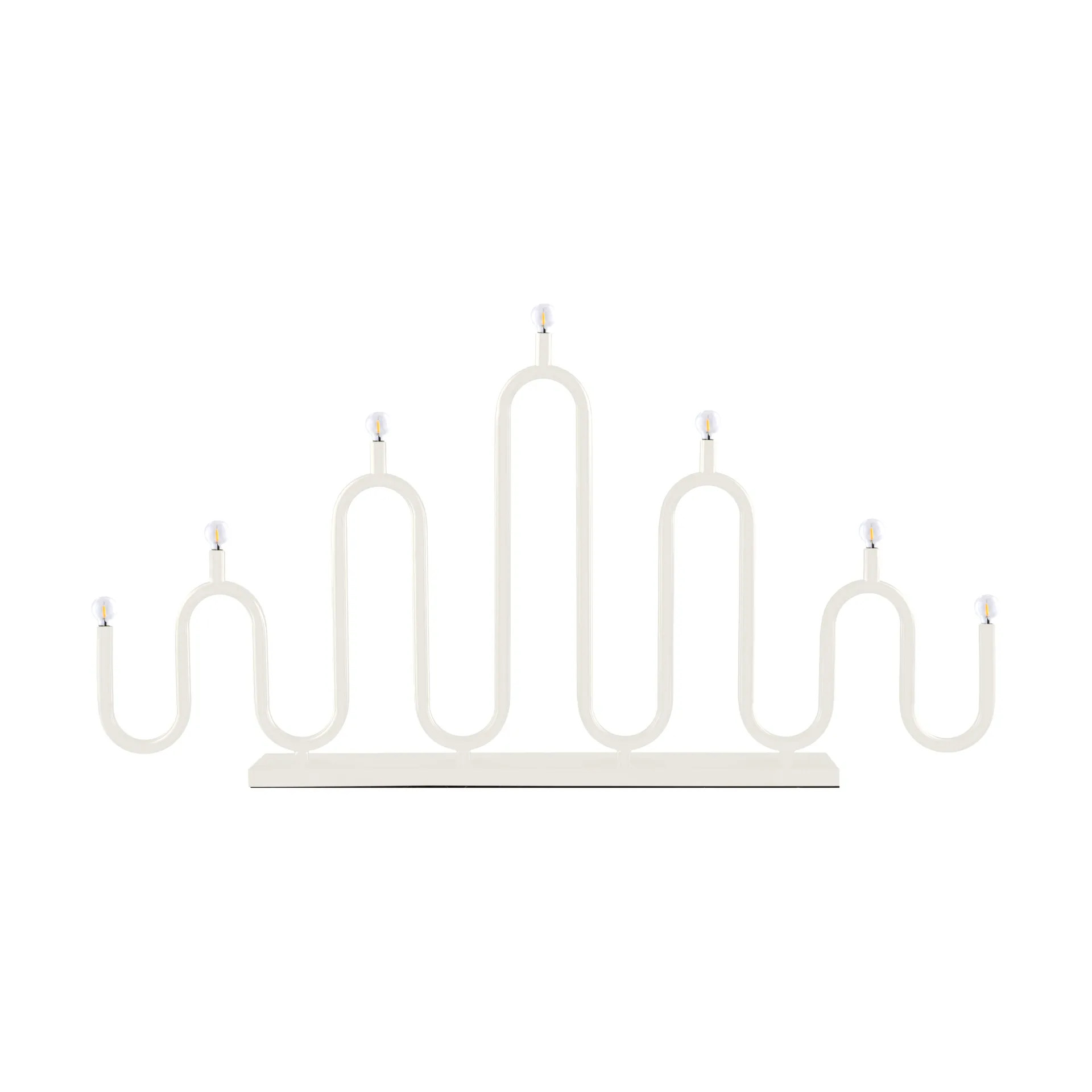 Candelabro de Adviento Noel 7, Marfil blanco Globen Lighting