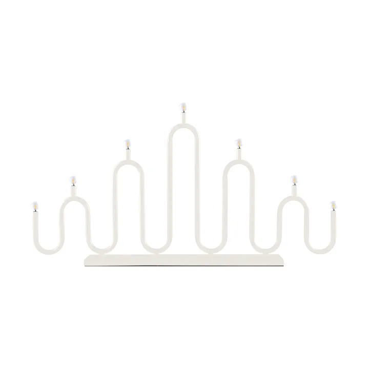 Candelabro de Adviento Noel 7 - Marfil blanco - Globen Lighting