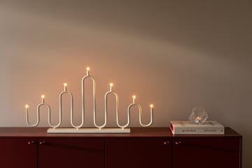 Candelabro de Adviento Noel 7 - Marfil blanco - Globen Lighting
