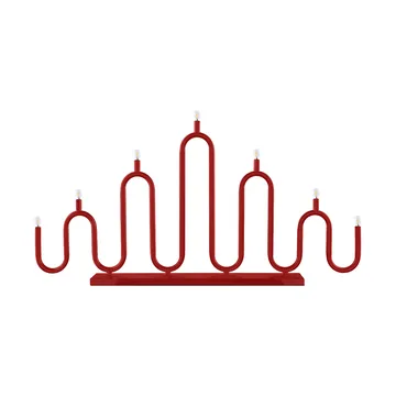 Candelabro de Adviento Noel 7 - Rojo - Globen Lighting