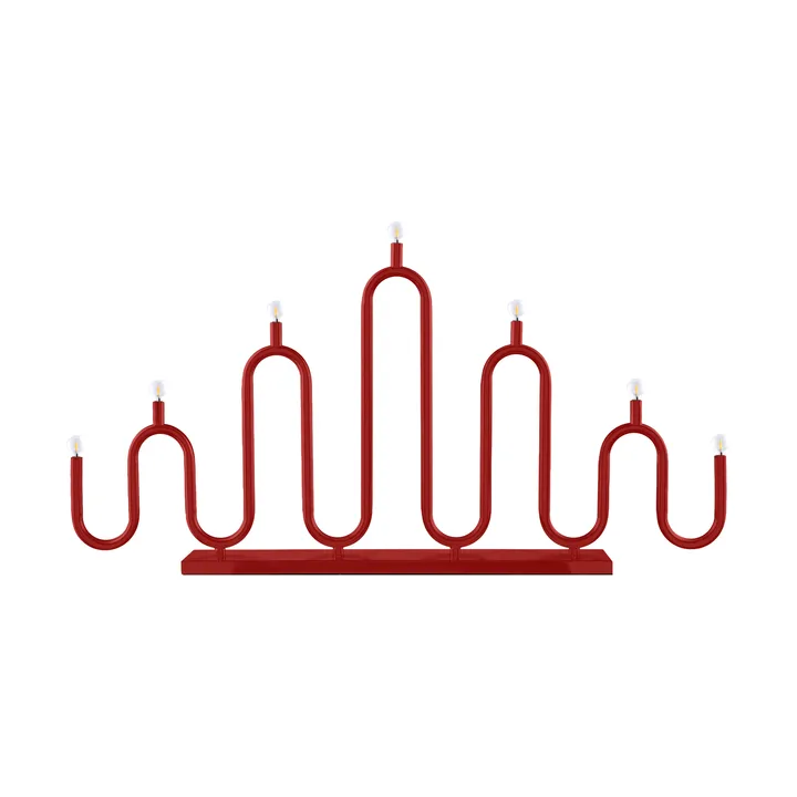 Candelabro de Adviento Noel 7 - Rojo - Globen Lighting