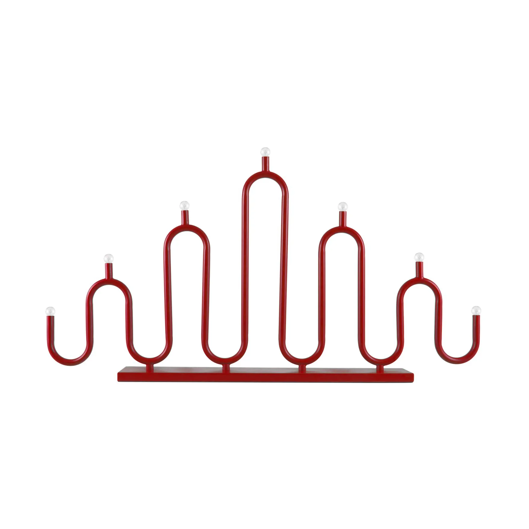 Candelabro de Adviento Noel 7, Rojo Globen Lighting