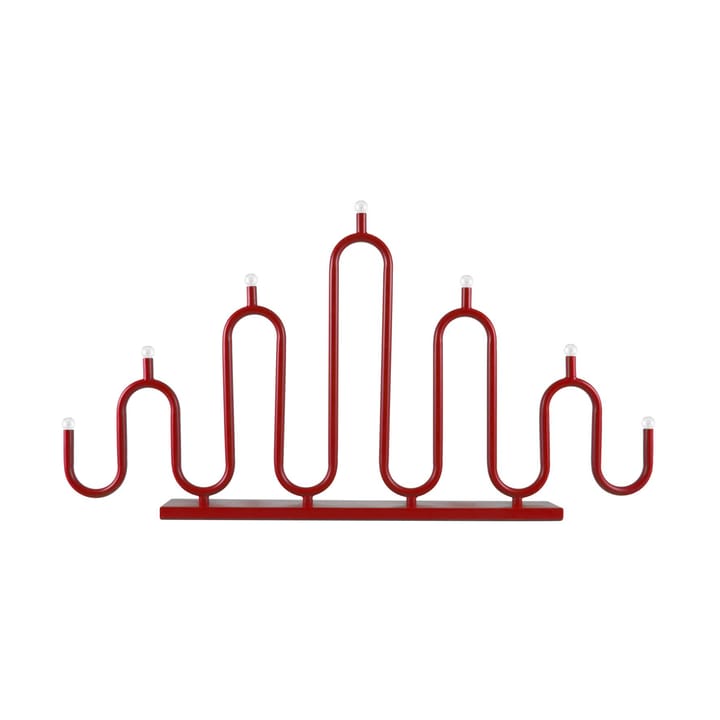 Candelabro de Adviento Noel 7 - Rojo - Globen Lighting