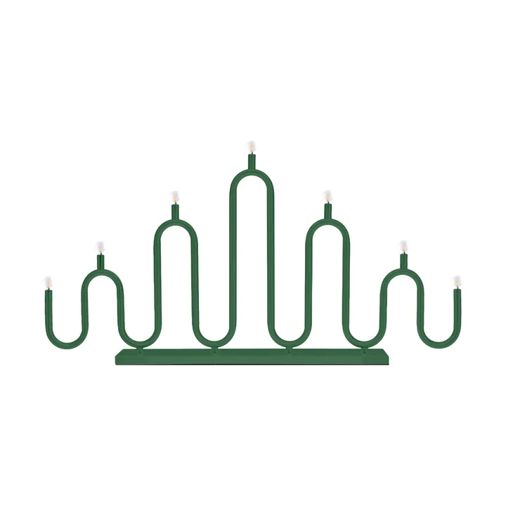 Candelabro de Adviento Noel 7 - Verde - Globen Lighting