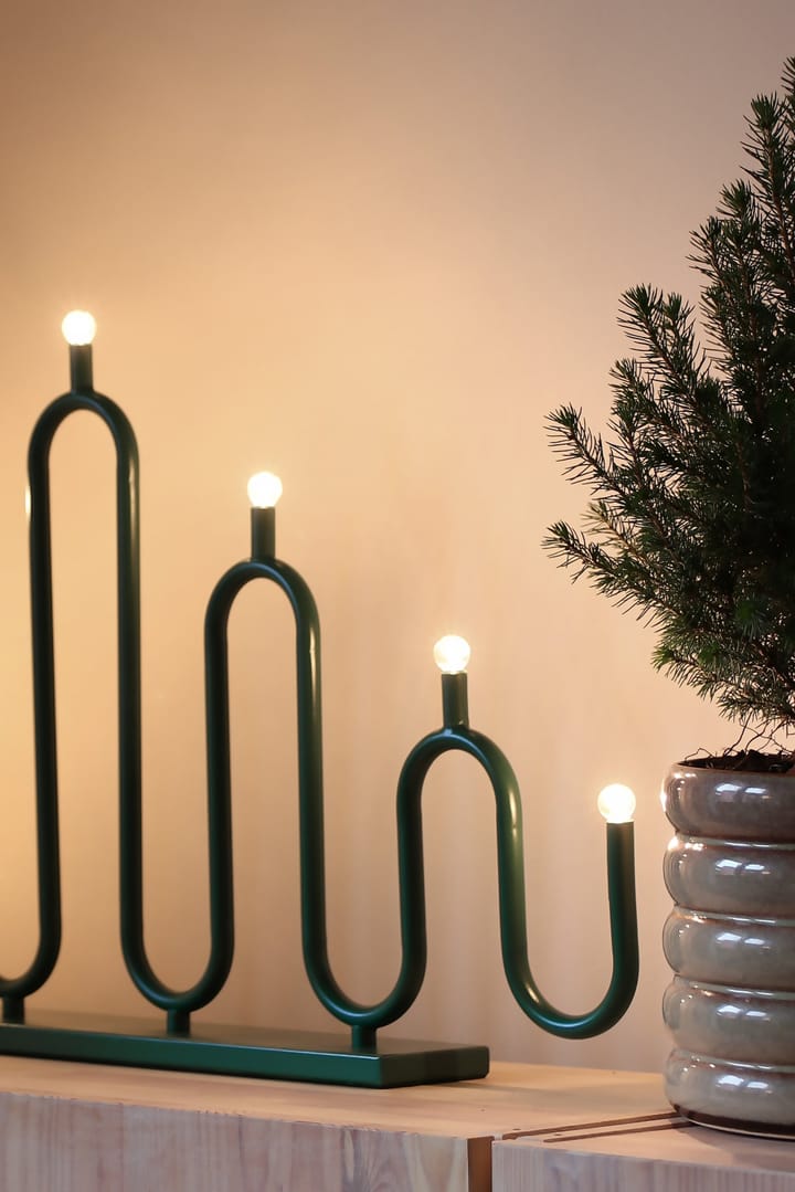 Candelabro de Adviento Noel 7, Verde Globen Lighting