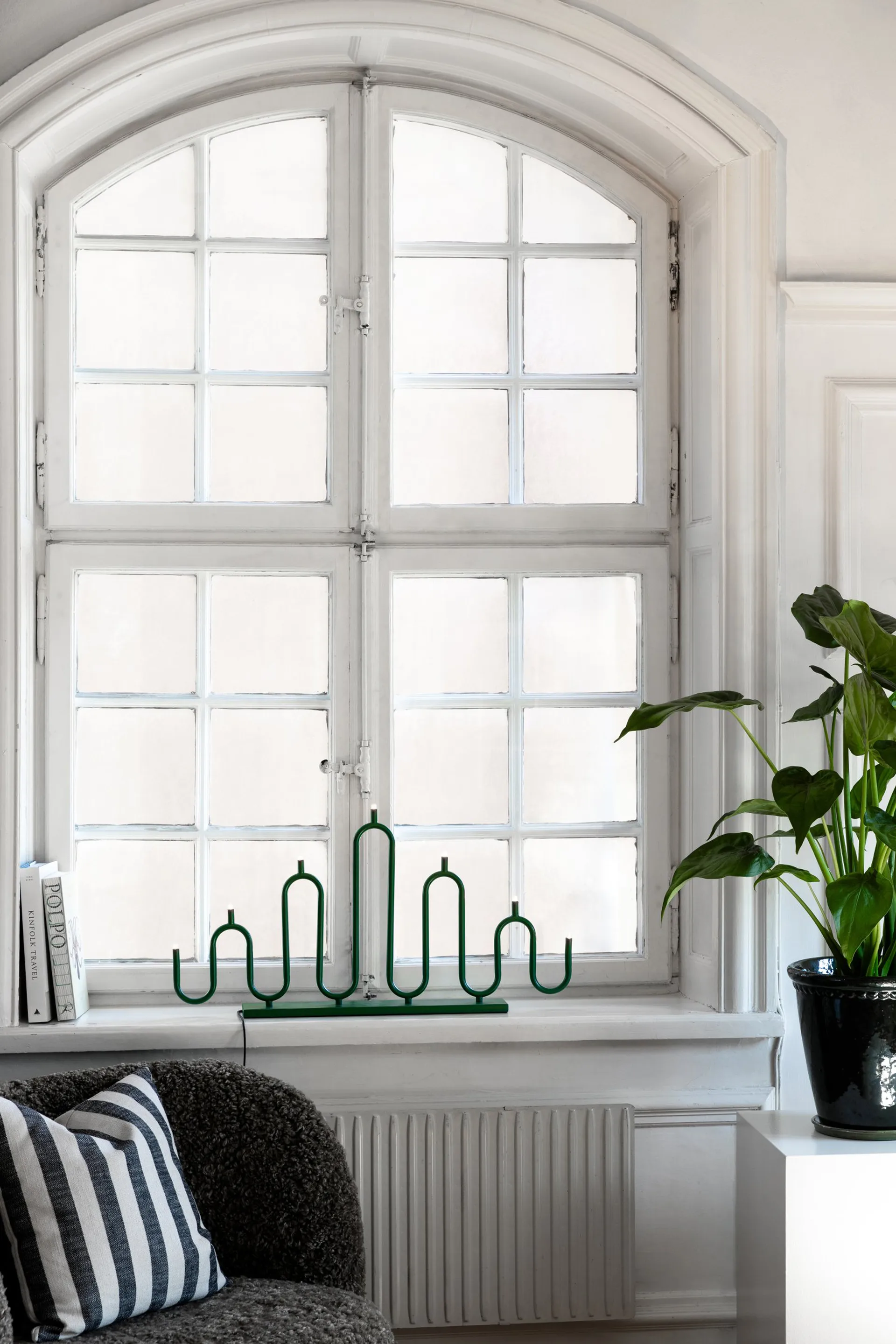 Candelabro de Adviento Noel 7, Verde Globen Lighting