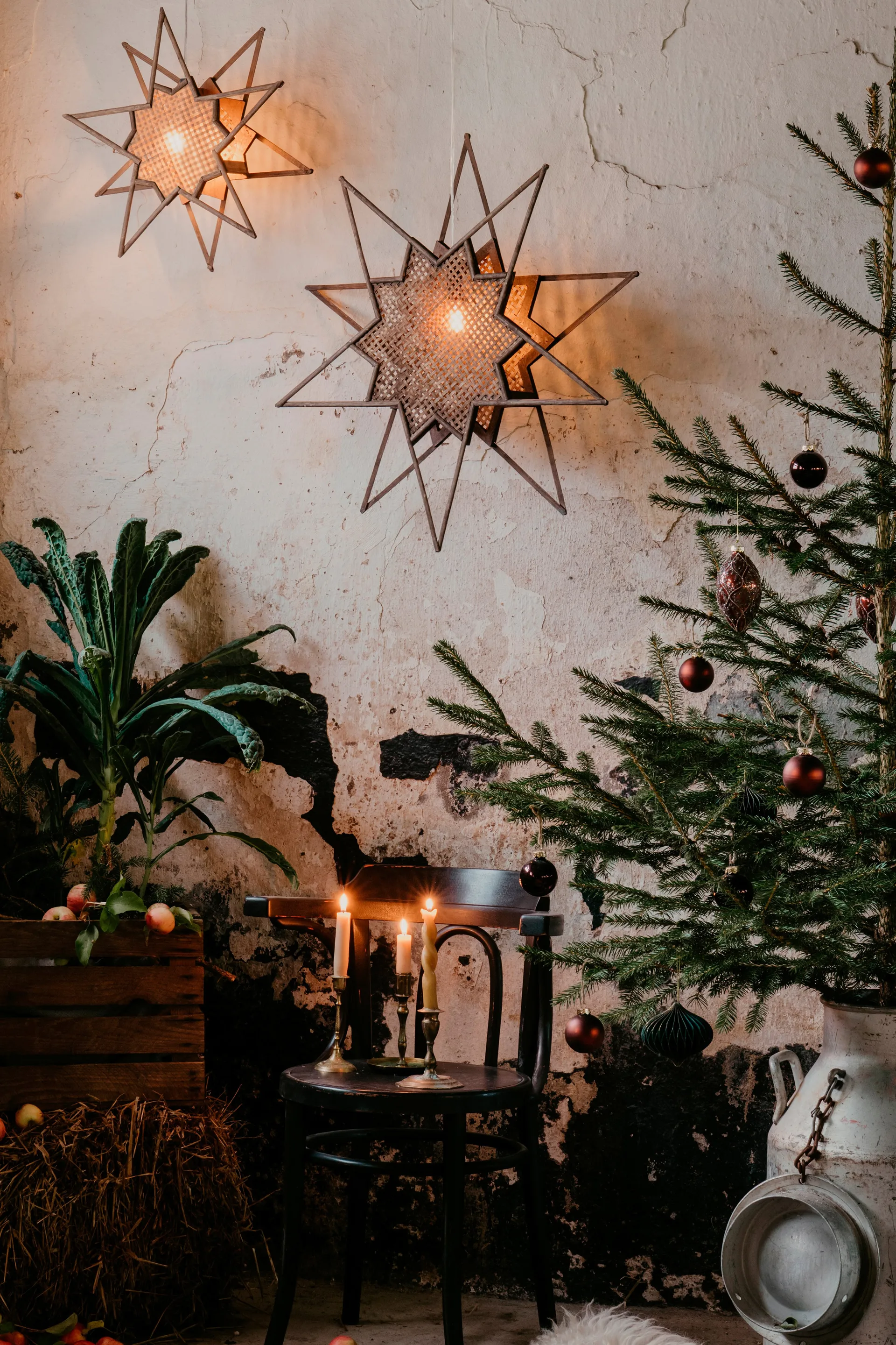 Estrella de Adviento Karin Ø45 cm, marrón Globen Lighting