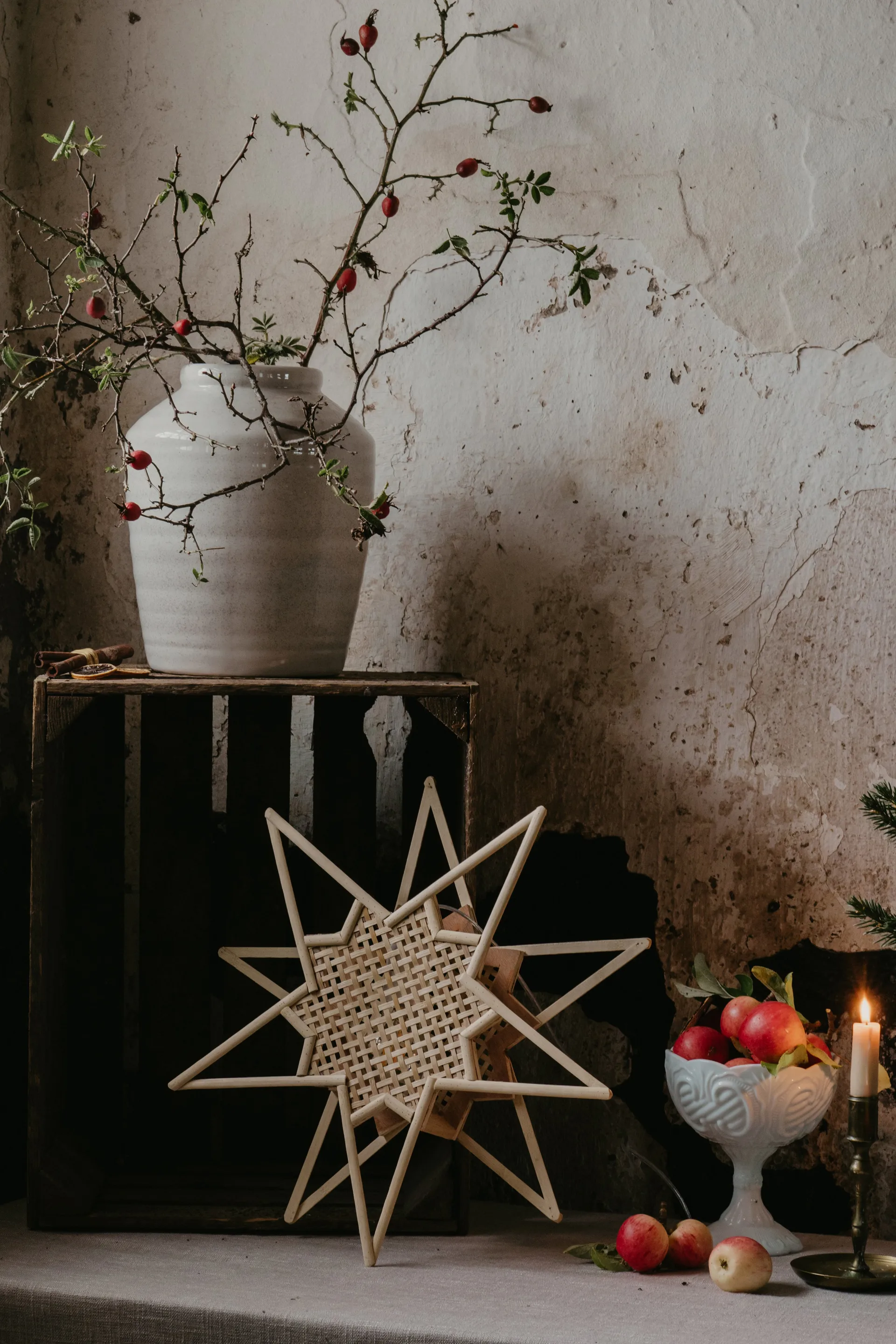 Estrella de Adviento Karin Ø45 cm, Natur Globen Lighting