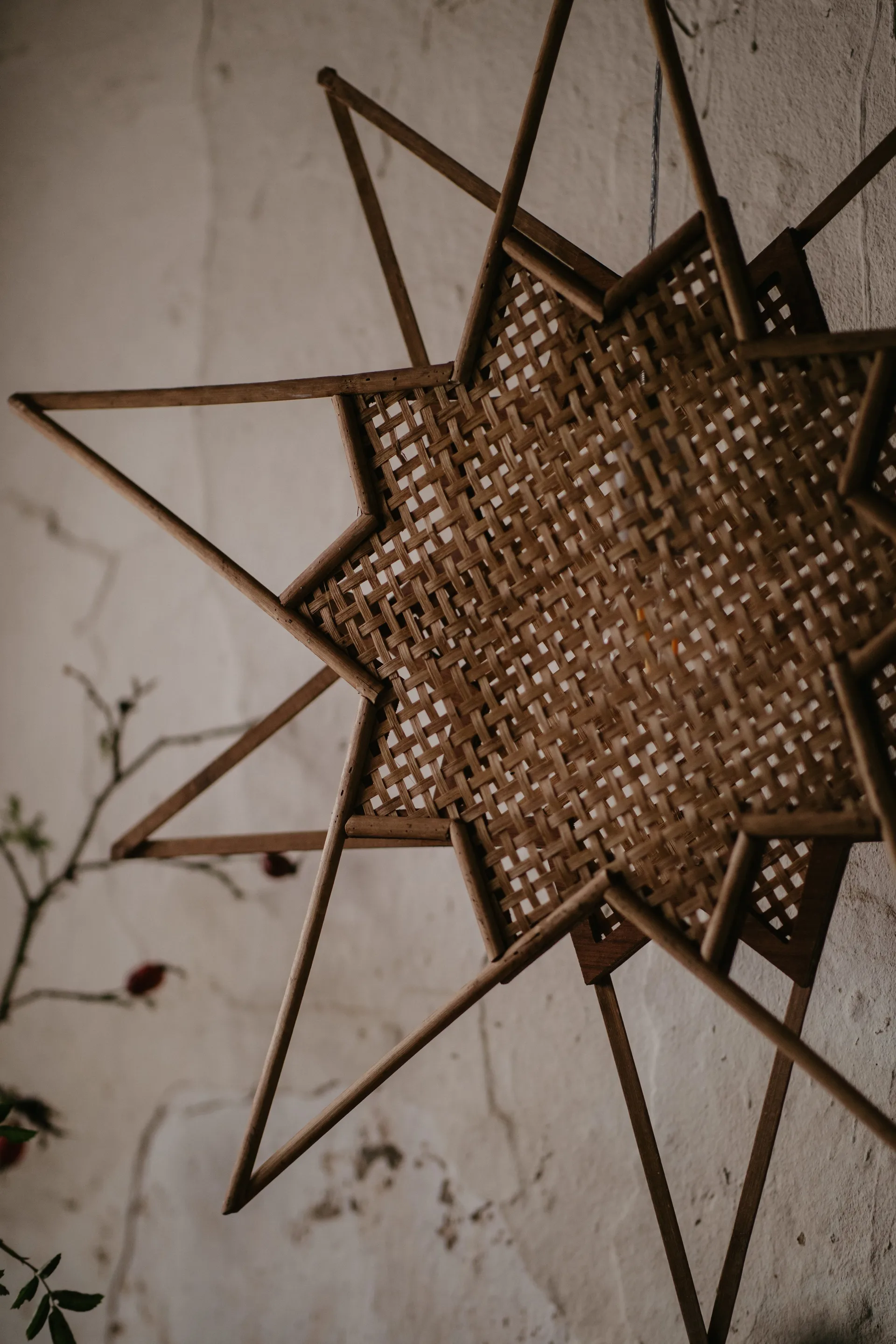 Estrella de Adviento Karin Ø70 cm, marrón Globen Lighting