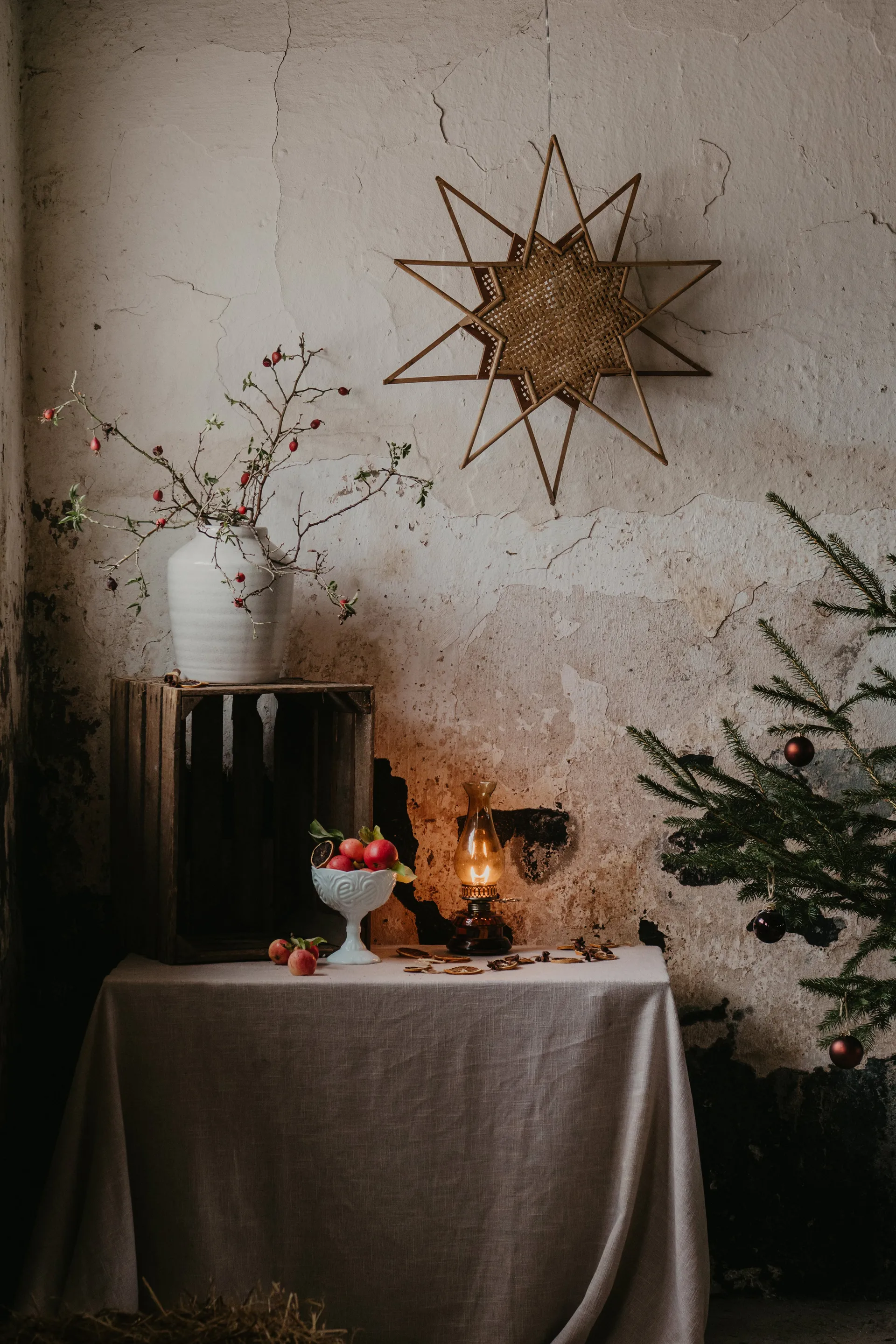 Estrella de Adviento Karin Ø70 cm, marrón Globen Lighting