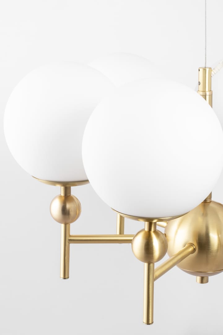 Lámpara colgante Astrid Ø50 cm, Latón cepillado-blanco Globen Lighting