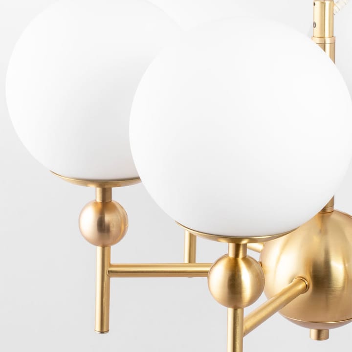 Lámpara colgante Astrid, Latón/blanco, 8 lámparas Globen Lighting