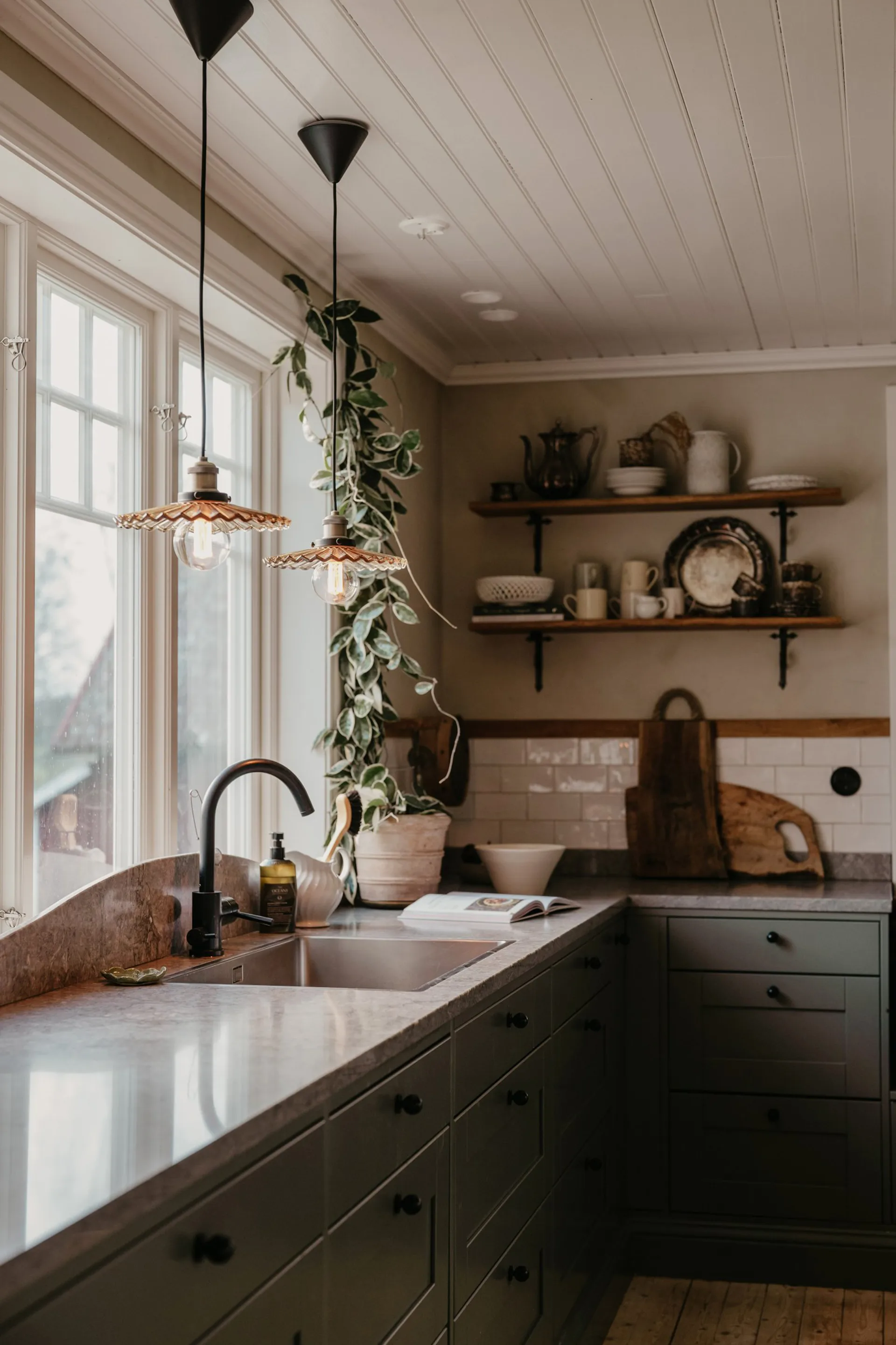 Lámpara colgante Cobbler Ø25 cm, Marrón Globen Lighting