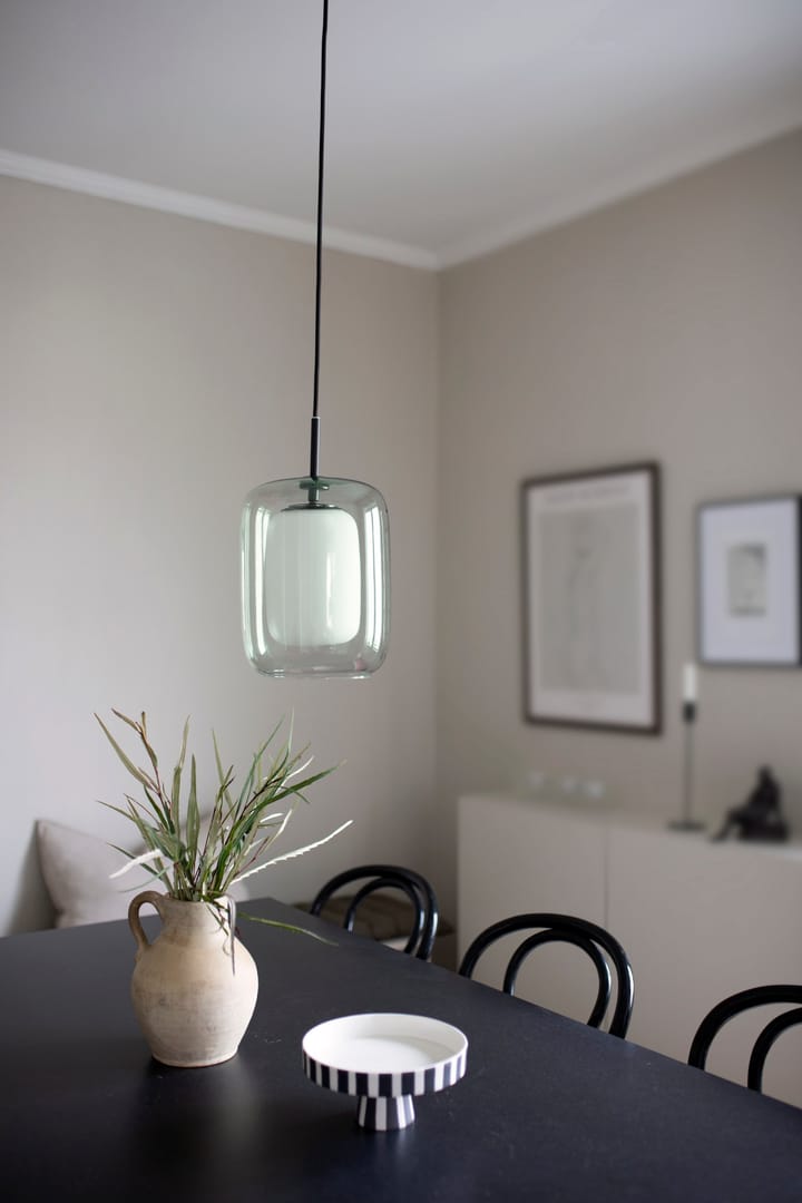 Lámpara colgante Cuboza Ø20 cm, verde-blanco Globen Lighting