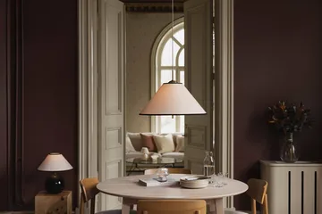 Lámpara colgante Iris 50 - Crema-negro (blanco-dorado) - Globen Lighting