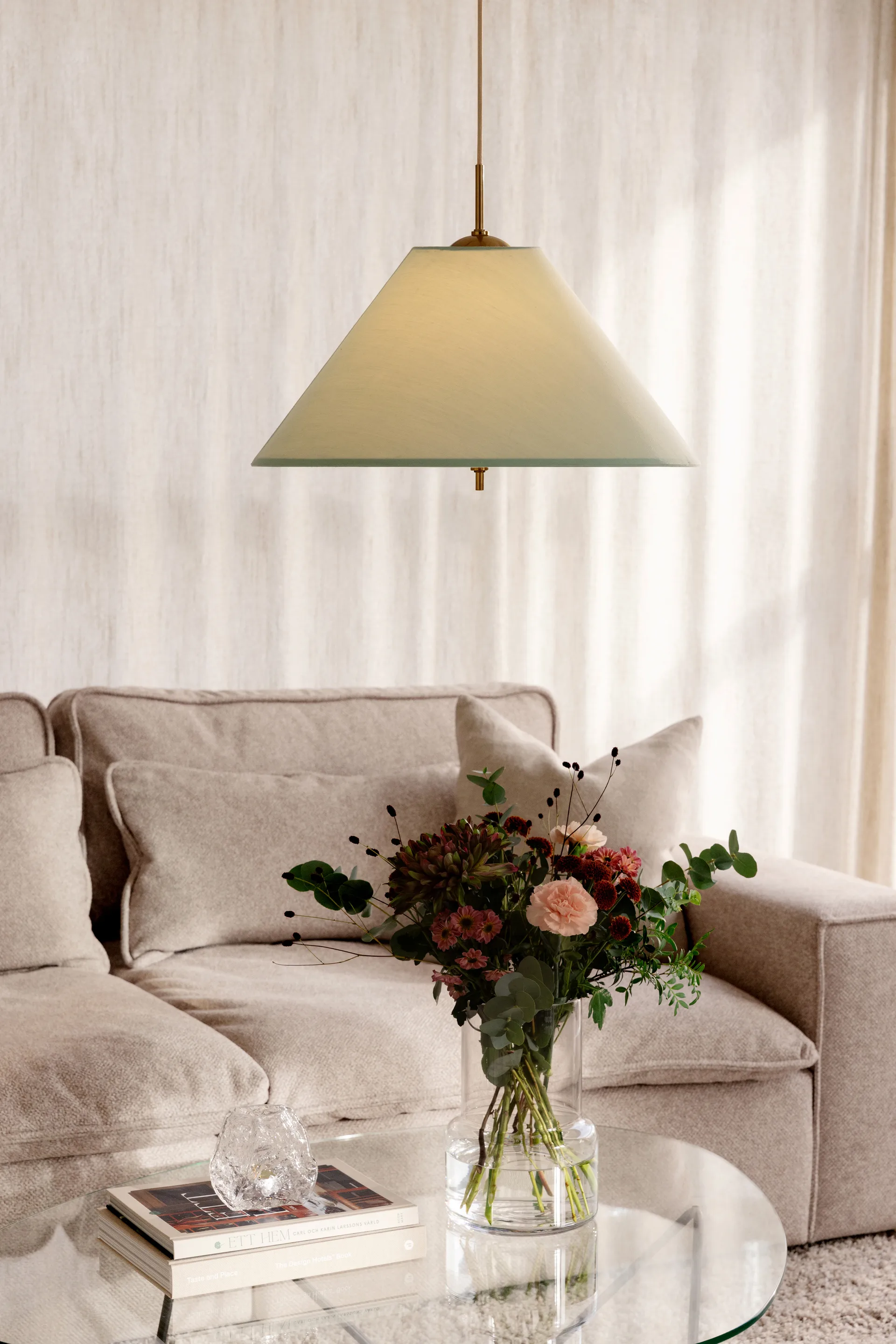 Lámpara colgante Iris 50, Verde Globen Lighting