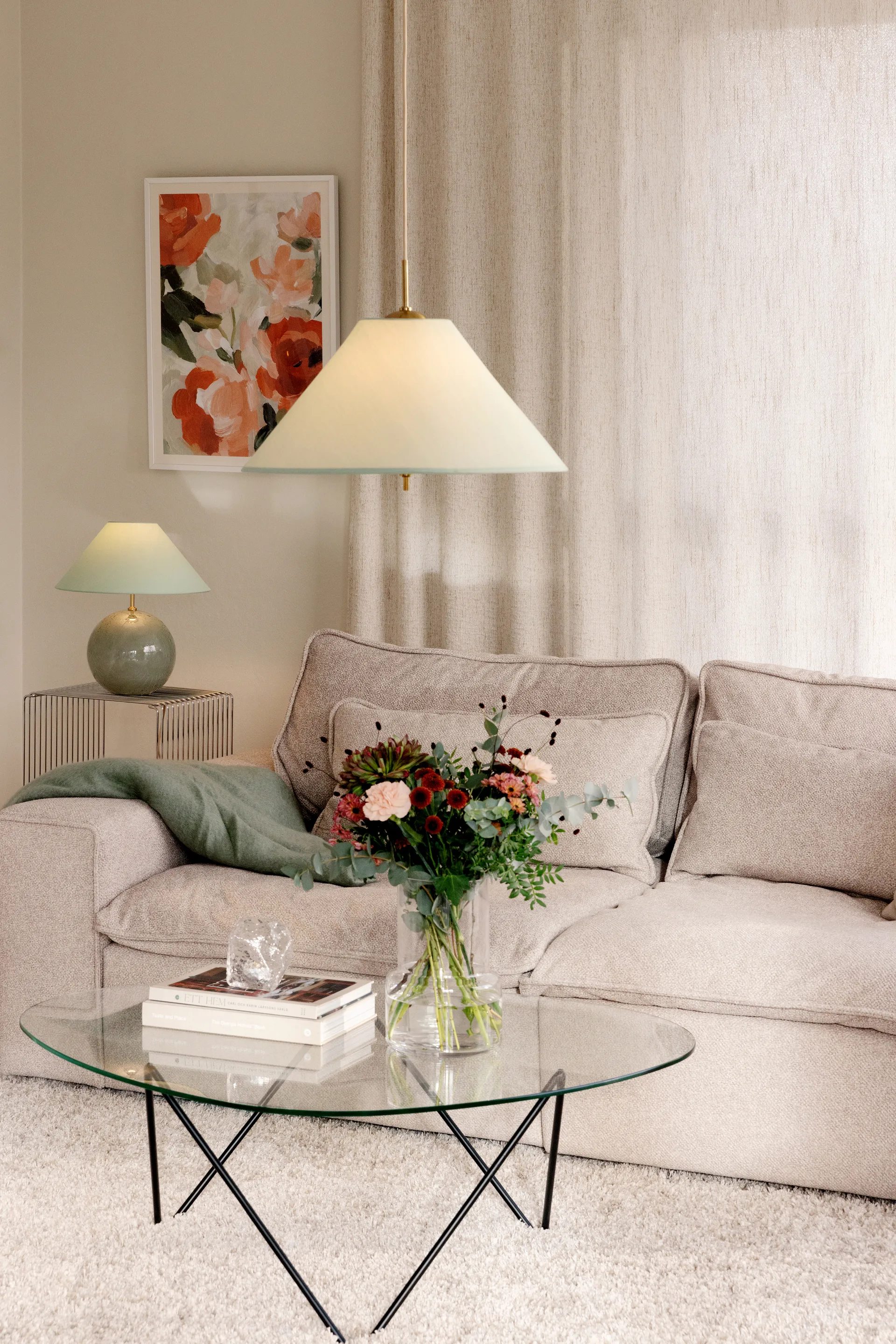 Lámpara colgante Iris 50, Verde Globen Lighting