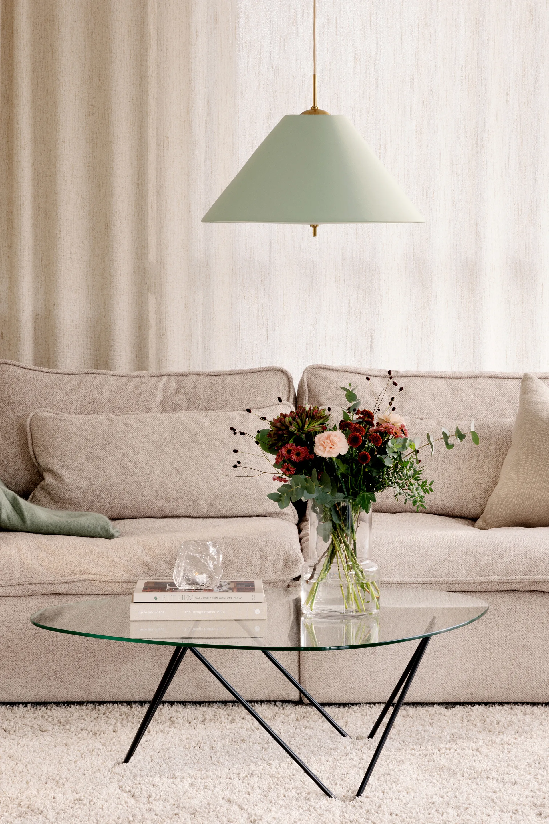 Lámpara colgante Iris 50, Verde Globen Lighting