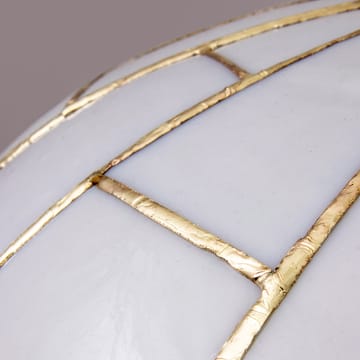 Lámpara colgante Ombrello Ø60 cm vidrio blanco - latón - Globen Lighting