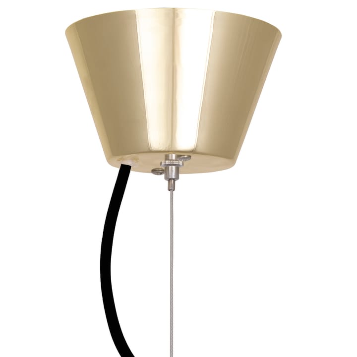 Lámpara colgante Ombrello Ø60 cm vidrio blanco, latón Globen Lighting